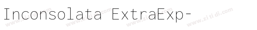 Inconsolata ExtraExp字体转换